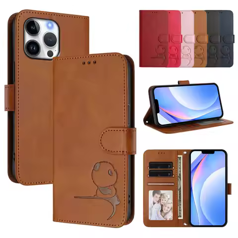 Cute Panda Flip Case For Sharp Simple Sumaho5 Basio Active3 Aquos Zero6 Sense 9 R10 R9 Wish 5 RFID L