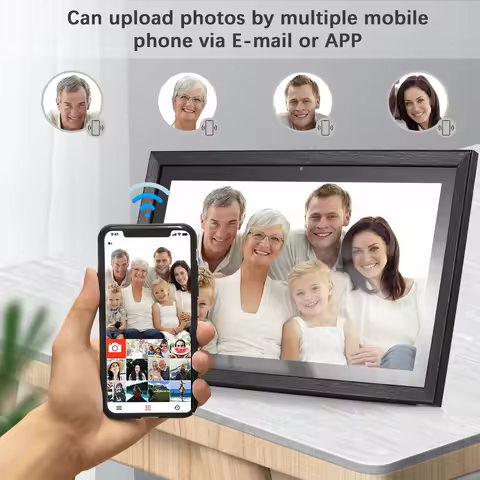 Andoer 18.5 Inch Large WiFi Digital Photo Frame Cloud Digital Picture Frame 1920*1080 IPS Touch Scre