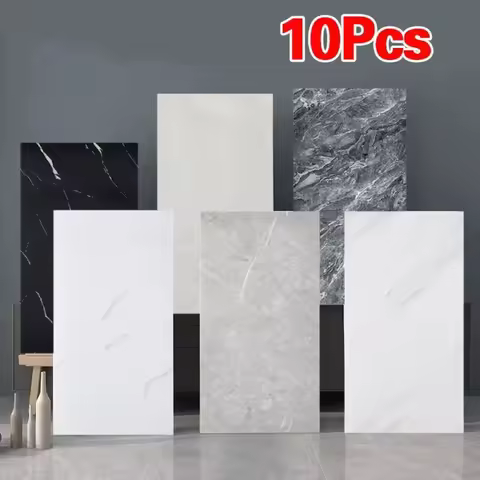 30x60cm Kitchen Self Adhesive Marble Tiles Wall Stickers Waterproof PVC Floor Tile Sticker Living Ro