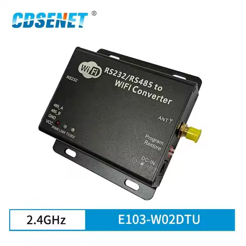 2.4GHz CC3200 WIFI DTU Wireless Rf Module Industrial Grade RS232 RS485 Serial Port CDSENET E103-W02-