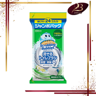 SC Johnson - 美國莊臣 一次性泡沫馬桶刷 強力除垢清潔劑 替換刷頭 24個裝 白花香【平行進口】