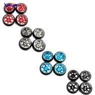 Simhoa 4x RC Wheel Rim Tires Set 25mm for K969 K989 P929, :28 Scale Car Accessory Parts Replacement