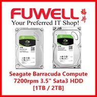 Seagate Barracuda Compute 7200rpm [1TB / 2TB] 3.5" Sata3 HDD