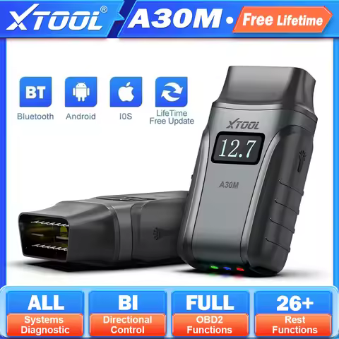 XTOOL Anyscan A30M All System Car Diagnostic Tools Bi-directional Scanner OBD2 Bluetooth CANFD FCA A