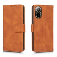 Skin feel leather cover for Realme C67 4G phone case for Realme C67 4G 2024 full cover shell