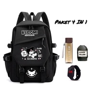 [ Free Bottle-Jam] kuromi bag for elementary school girls - High quality school bag for elementary, 