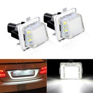 2PCS White LED License Plate Light For Mercedes-Benz W204 2D 4D 5D W212 W216 W221 W205 W218 GLA W166