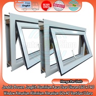 United Aluminum.co.id Clear Glass Bouven Tilt Window White L60 x H40 0.4 0.4 6.0 6.0 6.0 M L60 x H40