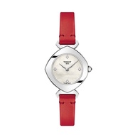 Tissot Tissot Yiting Fashion Trend Mother-of-Pearl Dial Quartz Red Leather Watch Women's Watch