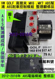 VW GOLF 高爾夫 MK7 ABS幫浦 DSC 模組 1K0 907 379 CB 馬達 1K0 614 517AF