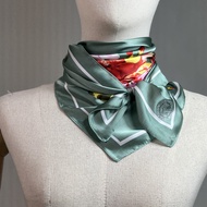 LOF FI CIEL SCARF ผ้าพันคอ พิมพ์ลายดอกไม้ สีเขียว (FL5LGR)