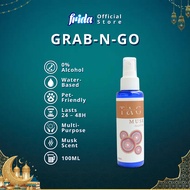 Frida 48H Air Freshener Musk [100ml] 0% Alcohol Pet-Friendly Tahan Lama Multi-use Water-base