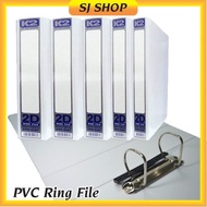 A4 2D PVC Ring File | PVC File | White File | 2D File | A4 File | Fail Putih | Fail Kulit Keras / Fa
