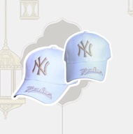TOPI BASEBALL DISTRO HATS NY YANKESS / TOPI PRIA MAUPUN WANITA/ YANKES - Putih(A4L2) Topi OOTD Topi