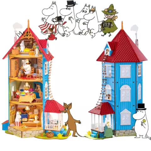 In Stock New Rolife Official Moomingwu DIY Handmade Girl Best Friend Birthday Gift, Assembled Buildi