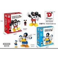 Chamaa Lego 895A-895B Mickey And Donald Duck Set Super Cute