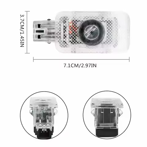 For Volvo Xc60 Xc90 V40 V60 2Pcs Projector Accessories LED Car Door Shadow Ghost Courtesy Light For 