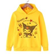 Funny Hoodie Kuromi Kawaii Manga Japanese Anime Children Kuromi Sweatshirt Kids Clothes Tops  Boys Girls Tee Baby Cute Y2k Hoodies