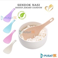 Centong Nasi Anti Lengket Wheat Straw Food Grade / Spatula Rice Spon Dapur Jerami Gandum Ciduk Bubur