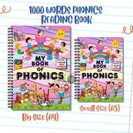 JM Creatink 1000 Words Phonics Reading Book Beginners Workbook for Kids Pre-School Kinder 128 Pages