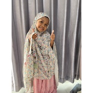 Mukena for dependent children // Mukena Kids Rayon Motif
