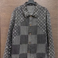 LV nigo黑牛仔外套