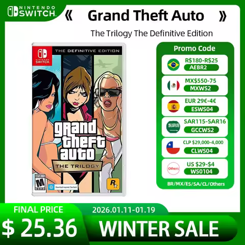 Nintendo Switch Games - Grand Theft Auto The Trilogy The Definitive Edition Official Physical Game C