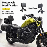 Fit For ZONTES 125C C125 125 Motorcycle Folding Backrest Rear Luggage Rack Side Saddlebag Bracket Le