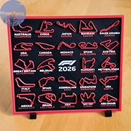TasteTasty 2026 Formula 1 Calendar F1 With Stand Racing Desk Calendar Ornament Home Office Desktop D