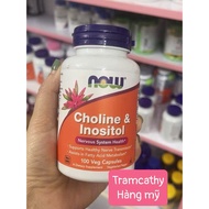 Now Choline & Inositol - Pills to Support Healthy Brain, Liver, Cardiovascular and Nervous System
