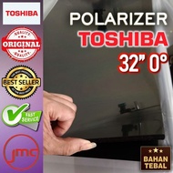 Polarizer polaris Tv Lcd Toshiba 32 inch 0 derajat lapisan plastik depan luar polariser Tv Lcd Toshi