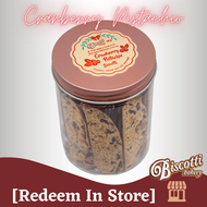 [Biscotti Bakery] UNIQUE Cranberry Pistachio Biscotti 300g/tub LADIES FAVOURITE [Redeem In Store] NO Delivery #Biscotti Bakery