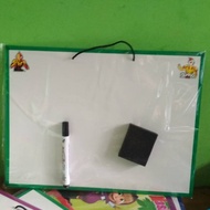 Whiteboard size 30x40, men's and women's motifs,PAPAN TULIS ANAK/, children's white board, white boa
