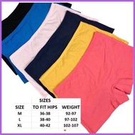 ⊕ ▫ ✗ Womens Plain Boyleg panty/6pcs