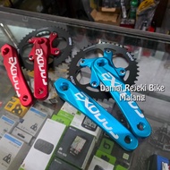 Crank set Single Chainring Exodus 44T 46T Square Taper