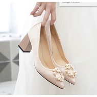 Silk champagne wedding shoes kasut kawin kasut nikah