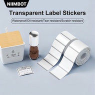 NIIMBOT B21/B1/B3S Transparent Label Printing Paper Name Sticker Waterproof Thermal
