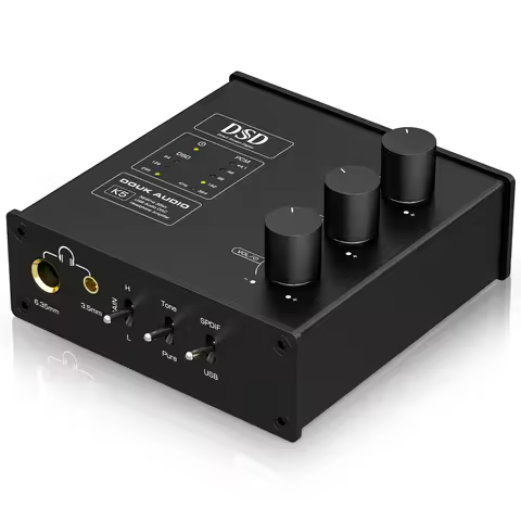 Douk Audio K5 HiFi USB DAC Amp ESS9038Q2M Optical DAC DSD256 Decoder 3.5mm Headphone Amplifier Digit