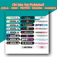 Pickleball Racket Weight Gain Sticker – Suitable for JOOLA / CRBN / PROTON / SELKIRK / GEARBOX | Bal