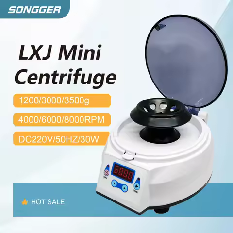 LXJ Mini Centrifuge portable low speed lab centrifuge 220V 4000–8000 RPM suitable for tubes blood PR