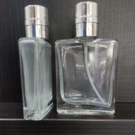 Botol Perfume Spray Petak Slim 30ml Kaca