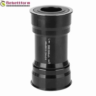 BEBETTFORM Bicycle Bottom Bracket, 24mm Lightweight Press Fit Bearing, Durable Aluminum Alloy Black 