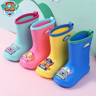 ✼♧  Paw Patrol Children Boots Girls Boys Cartoon Rainboots Antiskid Rain Boot Waterproof Shoes