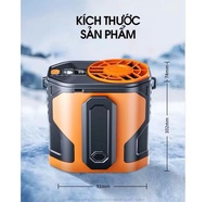 Quạt Điều Hòa Mini Đeo Thắt Lưng F83 – Tích Điện Di Động Tích Hợp Đèn Tiện Lợi