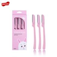 (BC)3 Piece Pack / Eyebrow Hair Trimmer / Portable Eyebrow Razor / Eye Brow Shaper / Facial, Armpit,