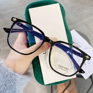 cermin mata spek mata rabun jauh New Style Influencer TR90 Square Female Korean Version Anti-Blue Li