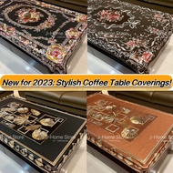PVC Kain Meja untuk Meja Sofa / Kopi (150cm x 90cm) Alas Meja Kopi / Lapik Meja Kopi / Alas Meja Sof