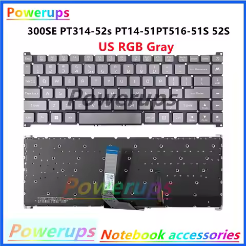 New Original Laptop US RGB Perkey Backlight Keyboard For Acer Predator Triton 300SE PT14-51 PT314-52