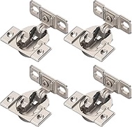 Blum 33B355AF22 Compact Face Fix Hinge 107° with Spring and Mounting Plate, incl Screws, Pack of 4