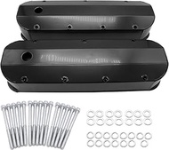 Black Tall Fabricated Aluminum Valve Covers for Big Block Chevy 396 402 427 454